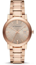 Burberry The City Rose Gold Dial Rose Gold Steel Strap Watch for Women - BU9034