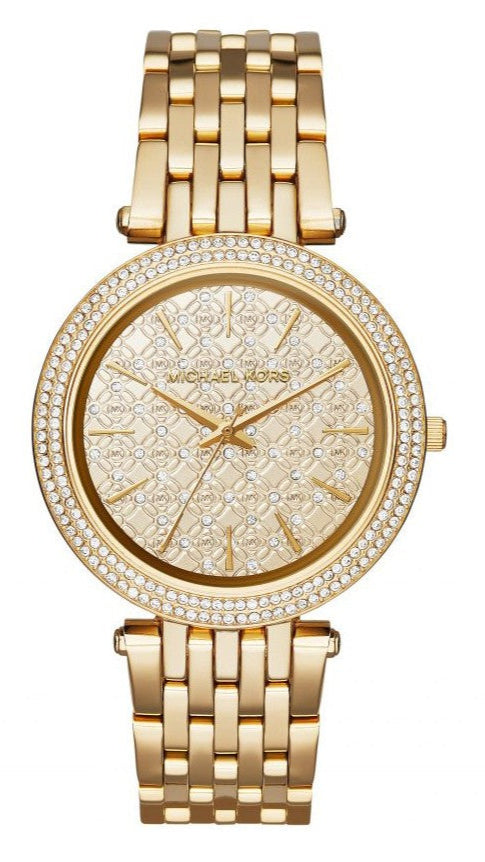 Michael Kors Darci Gold Dial Gold Steel Strap Watch for Women - MK3398