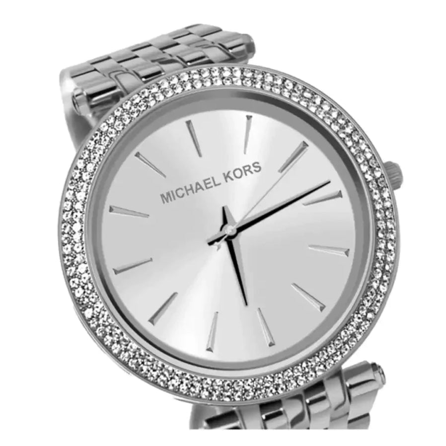 Michael Kors Darci Crystals Silver Dial Silver Steel Strap Watch for Women - MK3429