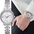 Michael Kors Cinthia White Mother of Pearl Dial Silver Steel Strap Watch for Women for Women - MK3641