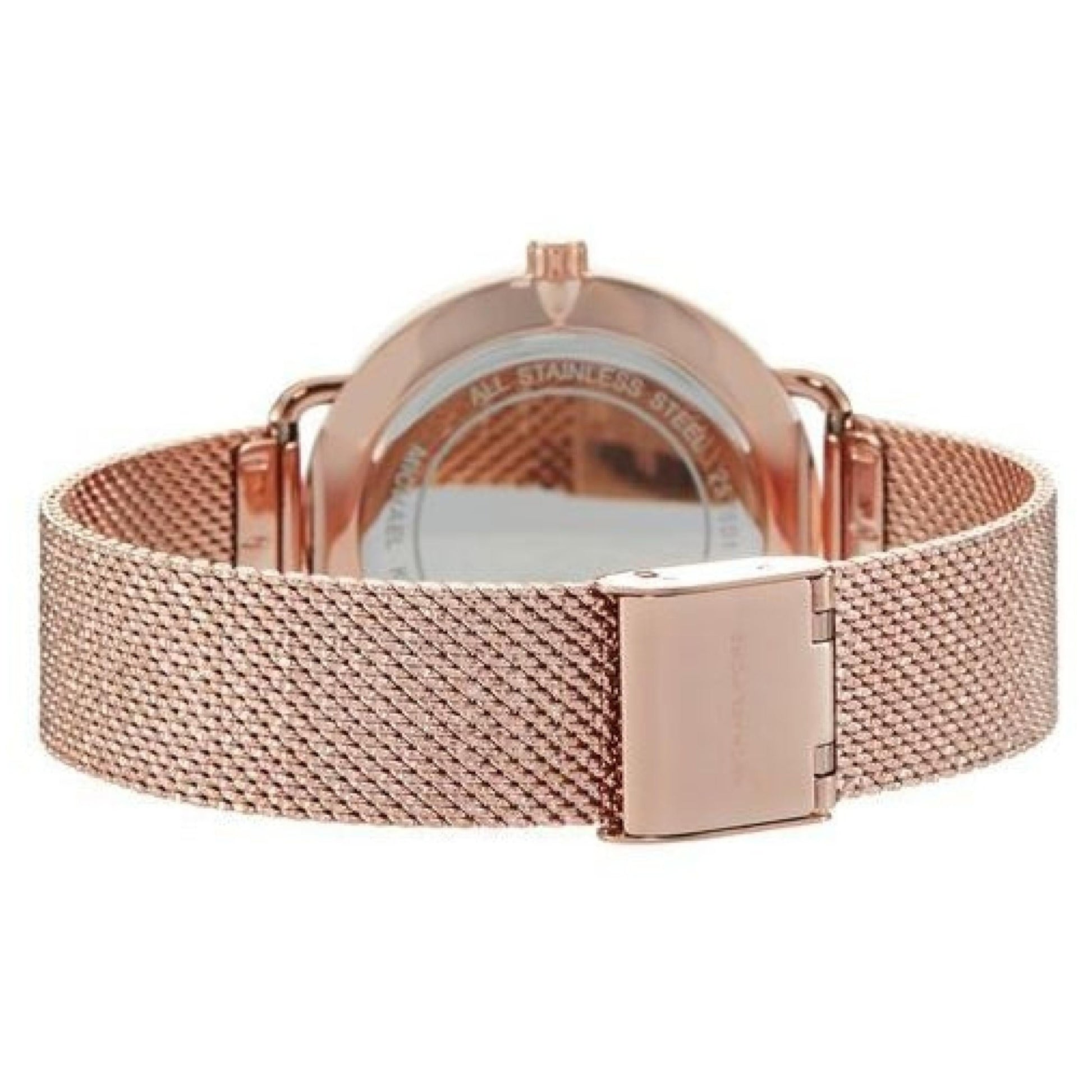 Michael Kors Portia Rose Gold Dial Rose Gold Mesh Bracelet Watch for Women - MK3845