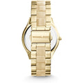 Michael Kors Slim Runway Gold Dial Two Tone Gold Strap Watch for Women - MK4285