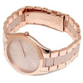 Michael Kors Slim Runway Rose Gold Dial Two Tone Steel Strap Watch for Women - MK4294