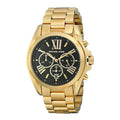 Michael Kors Bradshaw Black Dial Gold Steel Strap Watch for Women - MK5739