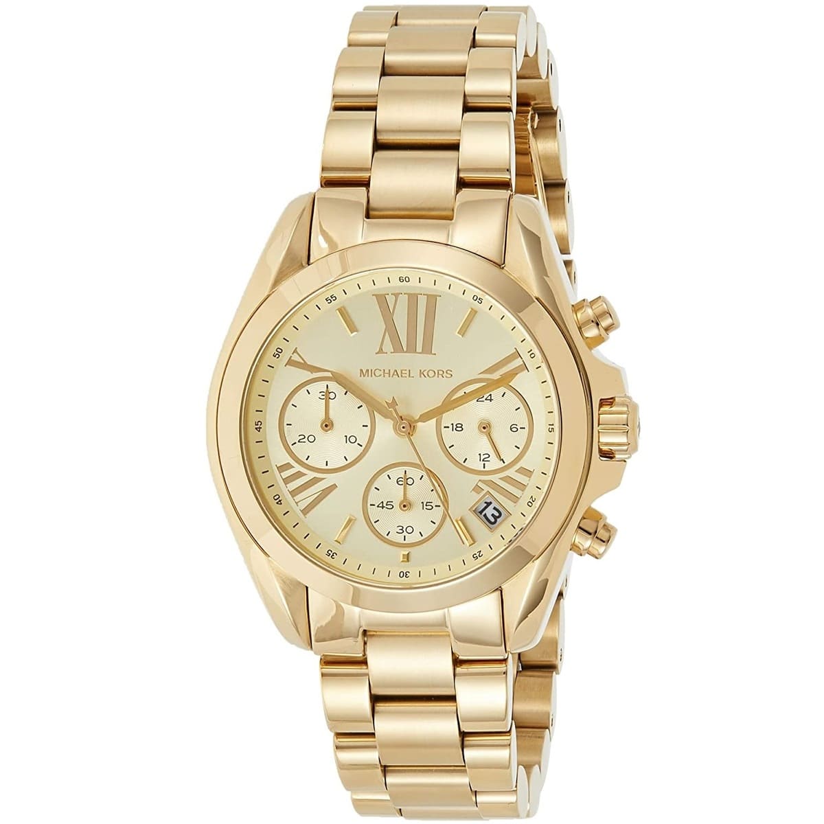 Michael Kors Bradshaw Gold Dial Gold Steel Strap Watch for Women - MK5798