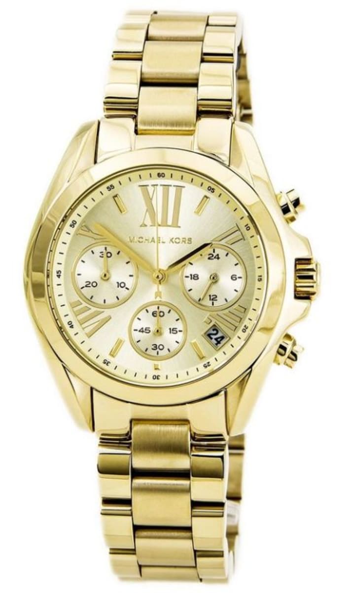 Michael Kors Bradshaw Gold Dial Gold Steel Strap Watch for Women - MK5798