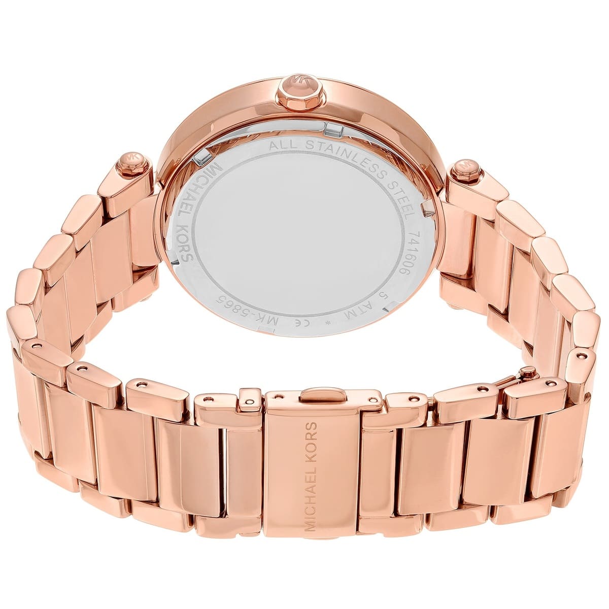 Michael Kors Parker Rose Gold Dial Rose Gold Steel Strap Watch for Women - MK5865