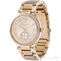 Michael Kors Skylar Gold Dial Gold Steel Strap Watch for Women - MK5867