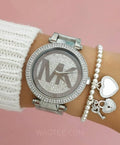 Michael Kors Parker Silver Dial Silver Steel Strap Watch for Women - MK5925