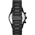 Michael Kors Layton Pave Black Dial Black Steel Strap Watch for Women - MK6091