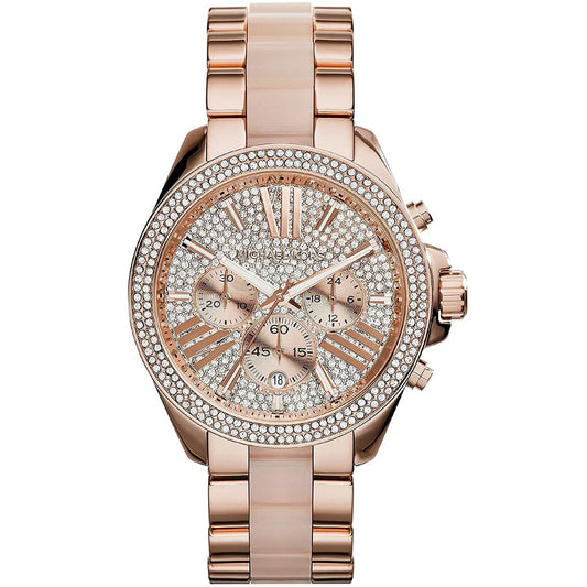 Michael Kors Wren Rose Gold Dial Rose Gold Steel Strap Watch for Women - MK6096