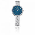 Swarovski Cosmopolitan Blue Dial Silver Steel Strap Watch for Women - 5517790