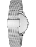 Calvin Klein Firm Black Dial Silver Mesh Bracelet Watch for Women - K3N23121