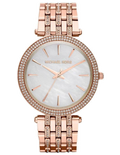 Michael Kors Darci Mother of Pearl Dial Rose Gold Steel Strap Watch for Women - MK3220