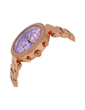 Michael Kors Parker Lilac Dial Gold Steel Strap Watch for Women - MK6169