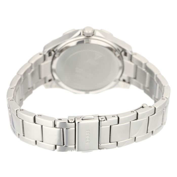 Guess Mini Phantom Silver Dial Silver Steel Strap Watch for Women - W0235L1