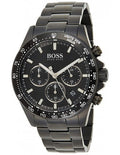 Hugo Boss Hero Chronograph Black Dial Black Steel Strap Watch for Men - 1513754