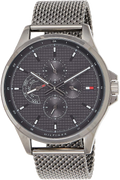 Tommy Hilfiger Shawn Chronograph Quartz Grey Dial Grey Mesh Bracelet Watch for Men - 1791613