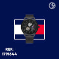 Tommy Hilfiger Spencer Skeleton Black Dial Black Mesh Bracelet Watch for Men - 1791644