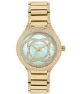 Michael Kors Kerry Mother of Pearl Dial Gold Steel Strap Watch for Women - MK3481