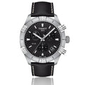 Tissot PR 100 Sport Chronograph Black Dial Black Leather Strap Watch For Men - T101.617.16.051.00