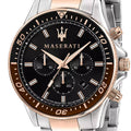 Maserati SFIDA Chronograph Black Dial Stainless Steel Watch For Men - R8873640009