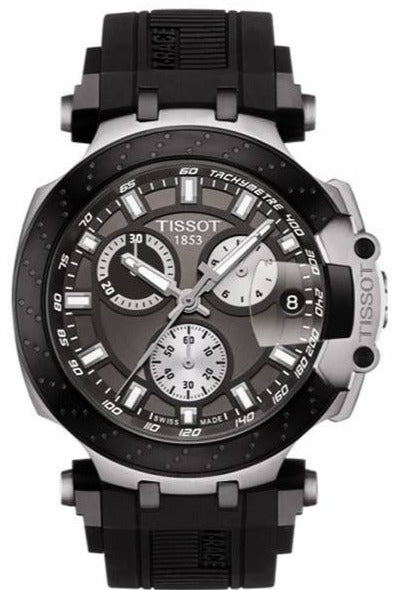 Tissot T Race Chronograph Quartz Anthracite Black Dial Watch For Men - T115.417.27.061.00