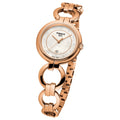 Tissot T Lady Flamingo Mother of Pearl Dial Rose Gold Steel Strap Watch for Women - T094.210.33.116.01