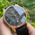 Tissot T Classic Chemin Des Tourelles Powermatic 80 Brown Dial Brown Leather Strap Watch for Men - T099.407.36.447.00