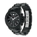 Movado Series 800 Chronograph Black Dial Black Steel Strap Watch For Men - 2600119