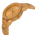 Movado Bold Rose Gold Dial Rose Gold Steel Strap Watch for Women - 3600086