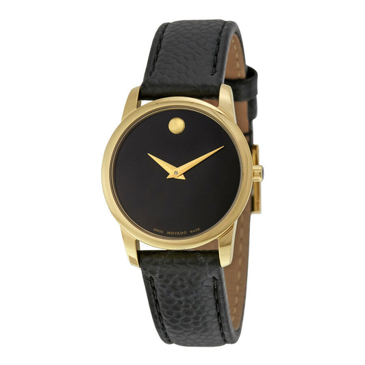Movado Museum Classic Black Dial 28mm Watch For Women - 0607016