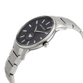 Emporio Armani Renato Quartz Black Dial Silver Steel Strap  Watch For Men - AR11118