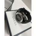 Gucci Sync XXL Quartz Black Dial Black Rubber Strap Watch For Men - YA137101