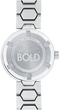 Movado Bold Silver Dial Silver Steel Strap Watch For Women - 3600381