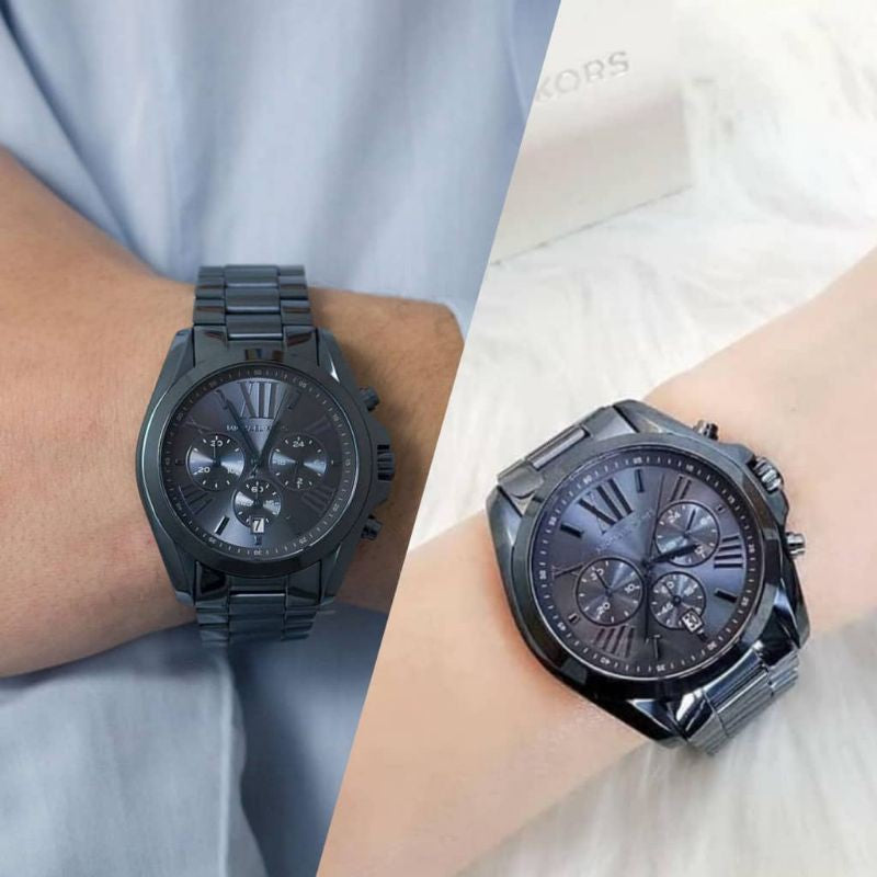 Michael Kors Bradshaw Chronograph Blue Dial Blue Steel Strap Watch for Men - MK6248