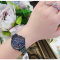 Fossil Jacqueline Blue Dial Blue Steel Strap Watch for Women - ES4094