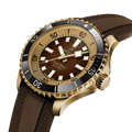 Breitling Superocean Automatic 44 Brown Dial Brown Rubber Strap Watch for Men - N17376201Q1S1