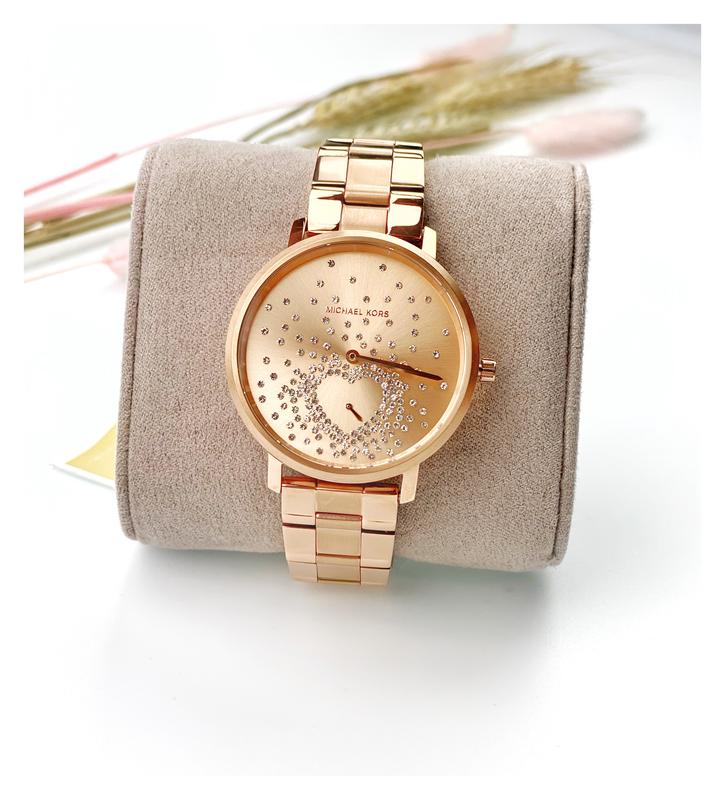 Michael Kors Jaryn Rose Gold Dial Rose Gold Steel Strap Watch for Women - MK3621