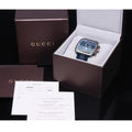 Gucci Coupe Chronograph Blue Dial Two Tone NATO Strap Watch for Men - YA131203