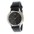 Calvin Klein Skirt Black Dial Black Leather Strap Watch for Women  - K2U231C1