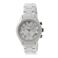 Emporio Armani Valente Chronograph Grey Dial Grey Steel Strap Watch For Men - AR1460