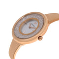 Swarovski Crystalline Crystals White Dial Rose Gold Steel Strap Watch for Women - 5269250