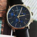 Calvin Klein Chronograph Blue Dial Black Leather Strap Watch for Men - K8Q371CN