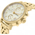 Fossil Boyfriend Chronograph Gold Dial Gold Steel Strap Watch for Women - ES2197