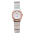 Omega Constellation Manhattan Quartz Diamonds Mother of Pearl Dial Two Tone Steel Strap Watch for Women - 131.20.25.60.55.001