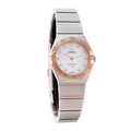 Omega Constellation Manhattan Quartz Diamonds Mother of Pearl Dial Two Tone Steel Strap Watch for Women - 131.20.25.60.55.001