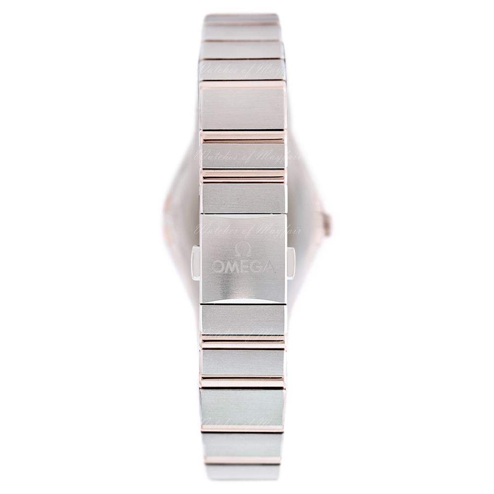 Omega Constellation Manhattan Quartz Diamonds Mother of Pearl Dial Two Tone Steel Strap Watch for Women - 131.20.25.60.55.001