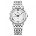 Omega De Ville Prestige Co Axial Automatic White Dial Silver Steel Strap Watch for Men - 424.10.40.20.02.005