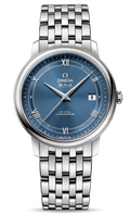 Omega De Ville Prestige Co-Axial Blue Dial Silver Steel Strap Watch for Men - 424.10.40.20.03.002